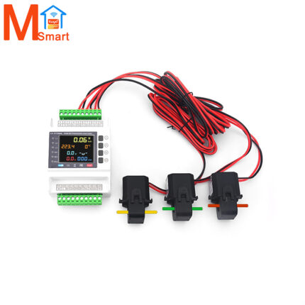 Tuya Smart WiFi Bidirectional Measurement Energy Meter 3phase 4wire Secondary Meter